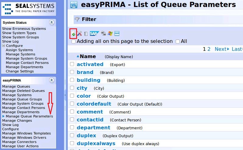 New Queue Parameter